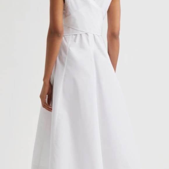 3.1 Phillip Lim, Sleeveless Belted Cotton Blend Midi Dress, white, US 2 - Picture 2 of 2